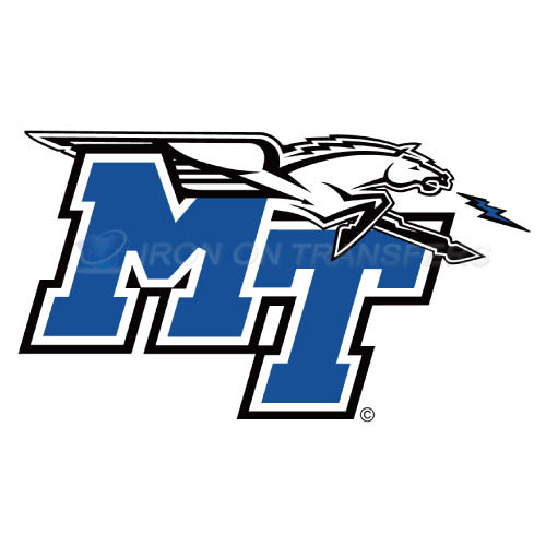 Middle Tennessee Blue Raiders Logo T-shirts Iron On Transfers N5